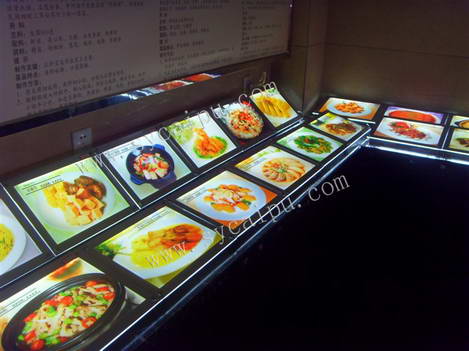 专业分体菜牌灯箱制作1